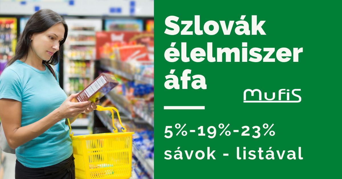 Szlovák élelmiszer áfa